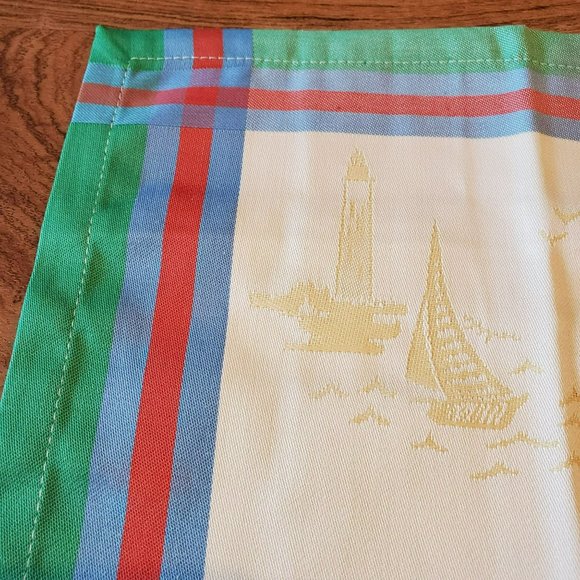 Penedo Lighthouse Napkins, set of 4, NWT, Made in Portugal, 20x20, 100% cotton - Picture 4 of 7